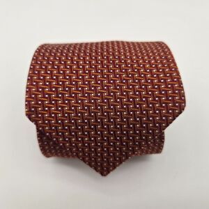 Jos. A. Bank Signature Collection Red Embroidered Silk Tie 3.5x60